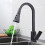 PullDown Kitchen Faucet, Brass, Ceramic Valve, 360 Degree Swivel, Single Handle, Hot  Cold, Black 2