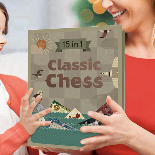 Chess Notation Book, Chess Set  Educational Folding Chessboard  FamilyFriendly Strategic Hobbies 1
