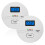 2-Pack Carbon Monoxide & Smoke Detectors, LCD, 10.7cm White 3