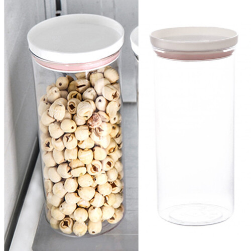 Sealed Transparent Kitchen Storage Jar with Lids, 100g, PET/PP