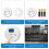 2-Pack Carbon Monoxide & Smoke Detectors, LCD, 10.7cm White 4