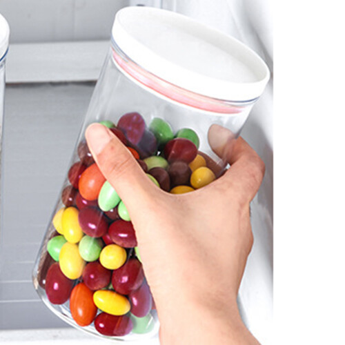 Sealed Transparent Kitchen Storage Jar with Lids, 100g, PET/PP 1