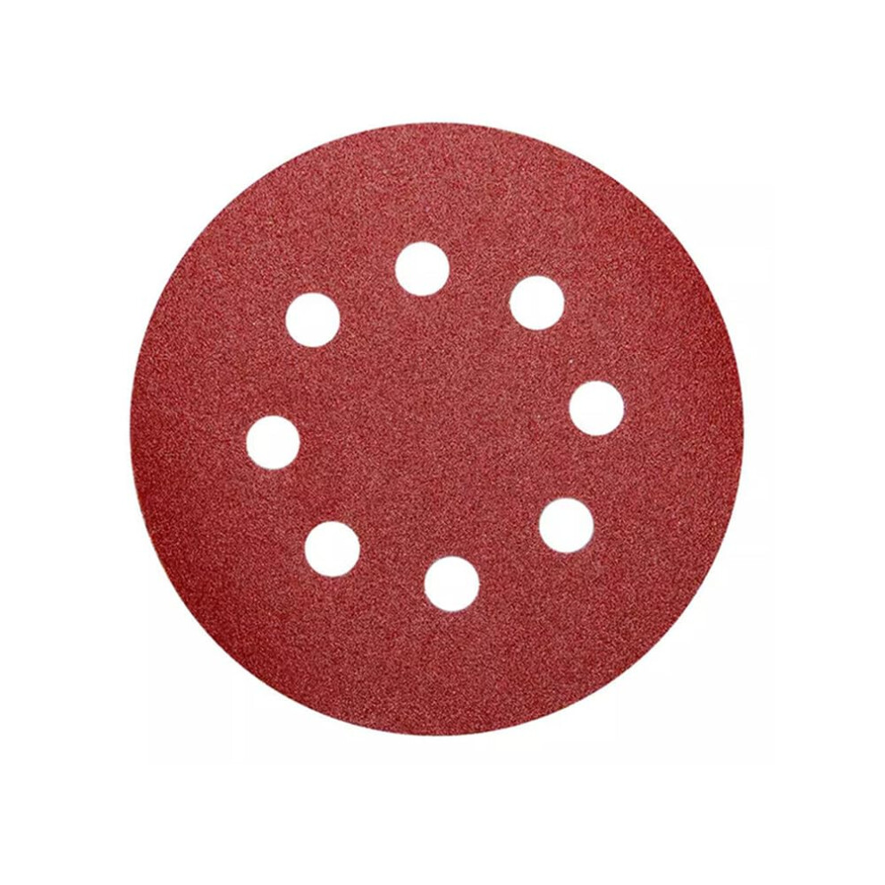Sandpaper Set 5Inch 8Hole 125Mm Woodworking And Metal Grinding Discs 40/80/120/1000/2000 Grit Hfa001 G Set 100Pcs 9412369289551