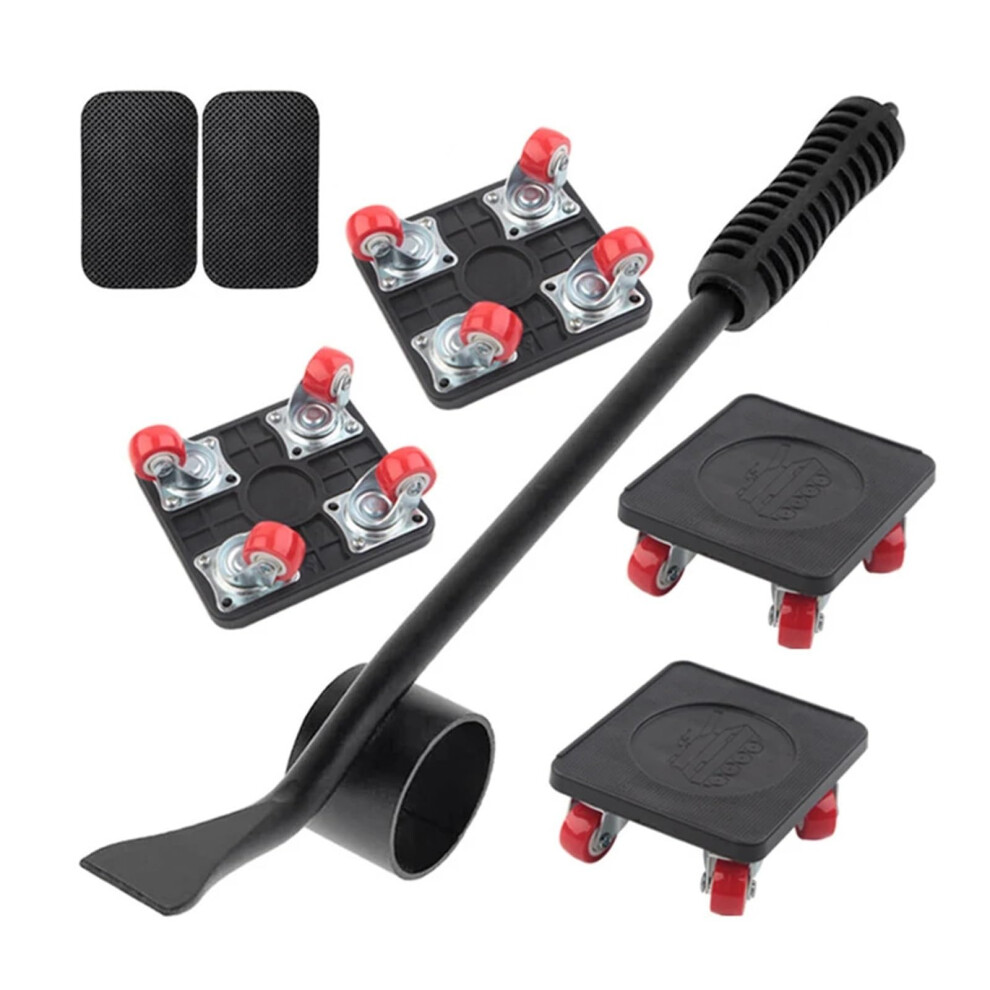 Furniture Moving Tool Set With 360 Rotation Wheels, Heavy Duty Dolly 400Kg Capacity Pack Of 5 9412369289964