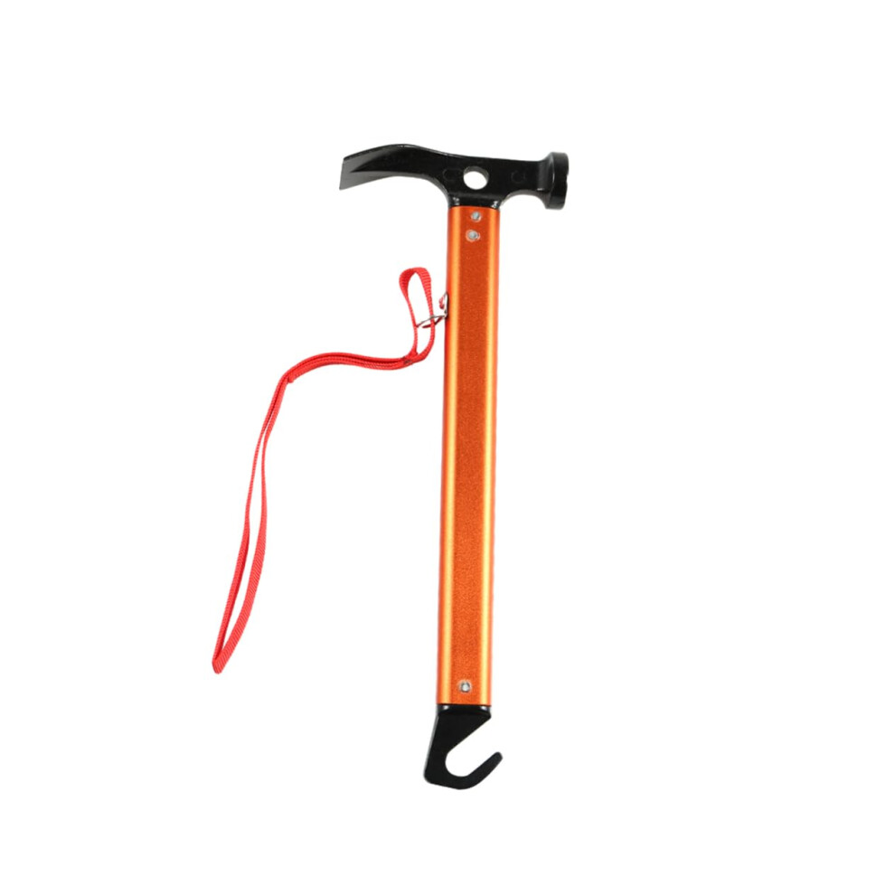 Camping Mallet, Multifunctional Metal Tent Peg Hammer Made Of Aluminum Alloy For Driving Tent Pegs, Portable With Extraction Hook. 9365049035637