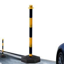 Traffic Warning Pile Movable Delineator Post With Reflective Crossing Sign For Roads And Construction Sites