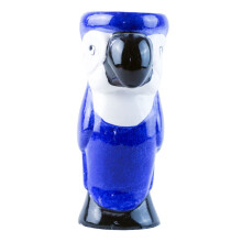 1pc Glass Tropical Party Ceramic Cocktail Wine Espresso Cup Hawaiian Tiki Mug Wedding Champagne Mojito Wine Glass Banquet Black 19.5X7.6CM