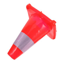 Plastic Safety Cones With Reflective Strips, Road Traffic Cones For Exercise And Emergency Use, Standard Size, Orange