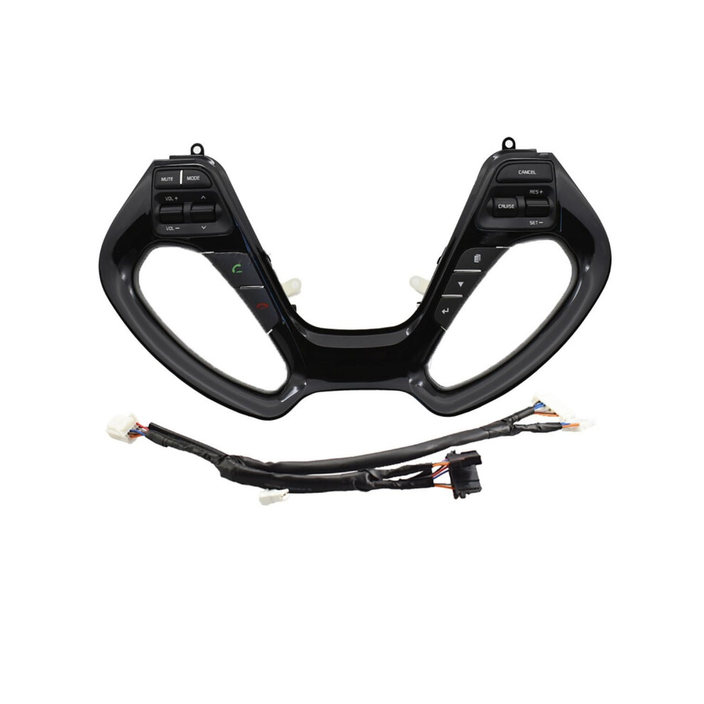 Bluetooth Steering Wheel Controls Cruise And Media Buttons Piano Plug And Play For Kia K3 K3s Black 9189345120145