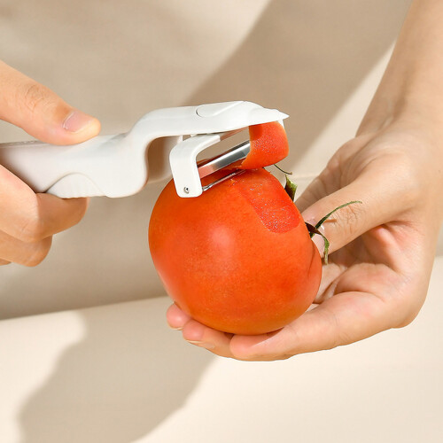 360 Rotating Stainless Steel Blade Peeler Ergonomic Handle 1