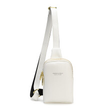 Bolsa transversal de couro feminina, elegante e compacta, com design multifuncional, alça de ombro ajustável, leve e macia.