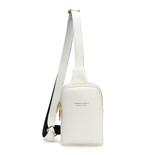Δερμάτινη τσάντα μέσης Crossbody για γυναίκες, κομψή, μικρή τσάντα Sling, με