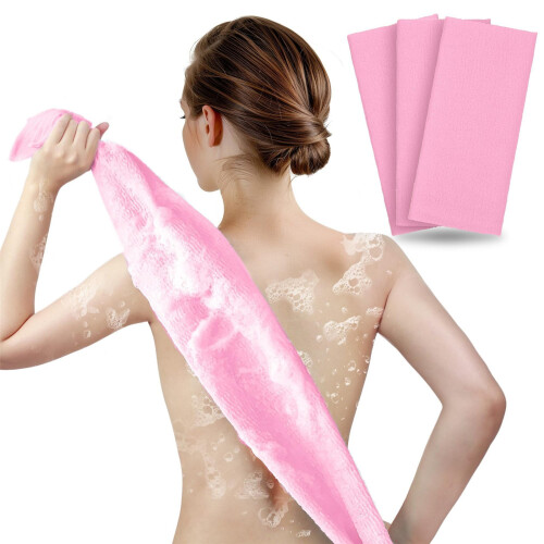 Bath Scrubber Towels Removes Dead Cell Soft Exfoliating-Blue 1