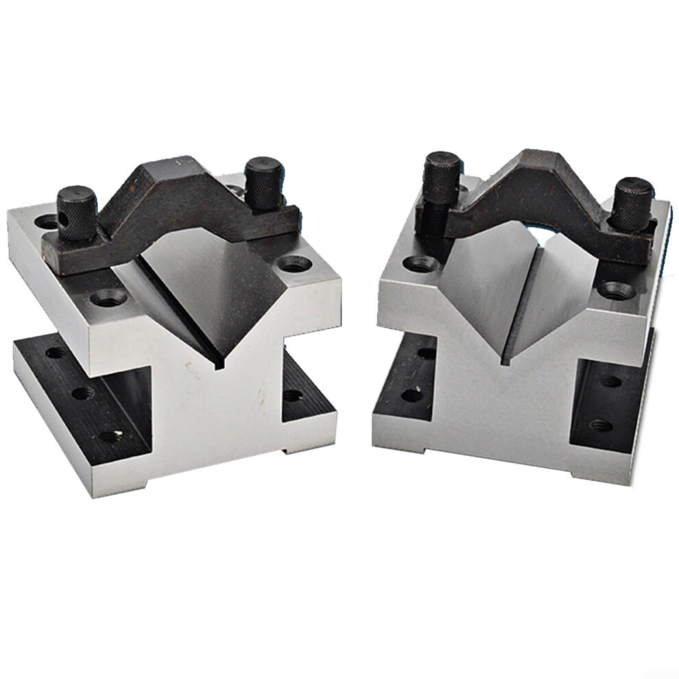 Vblock Tool Set With Clamp Made Of Hardened Steel, Tool Block Holder For Drilling, Milling, Grinding, Workshop Machining 9365049036504