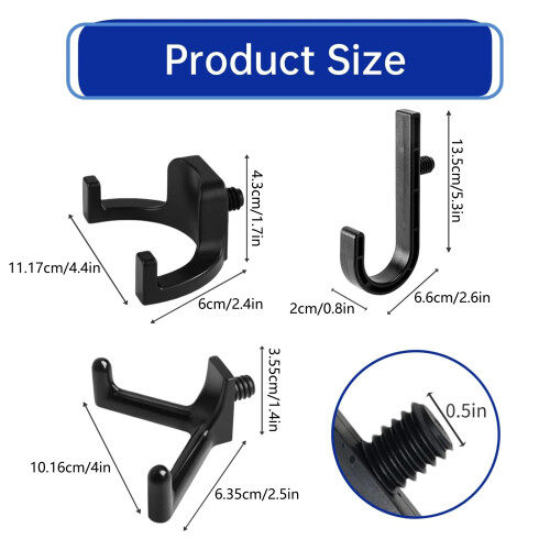 Set van 3 multifunctionele garagehaken ABS-materialen voor het 2