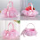 Wedding Ready Rose Presentation Basket Ergonomic Handle-Blue 3