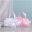 Panier de décoration de roses romantiques, doublure en-Bleu 6