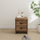 Boston 2 Drawer Bedside Table Knotty Oak Cabinet 1