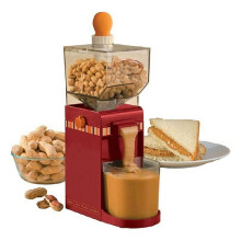 Electric Peanut Butter Maker with Strong Pure Nut Flavor, Automatic Nut Grinder for Peanuts and Cashews