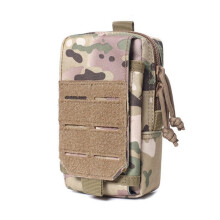 Tactical Molle Phone Pouch Military Fanny Pack Belt Waist Bag Outdoor Hunting Mobile Case Compatible with Smartphones