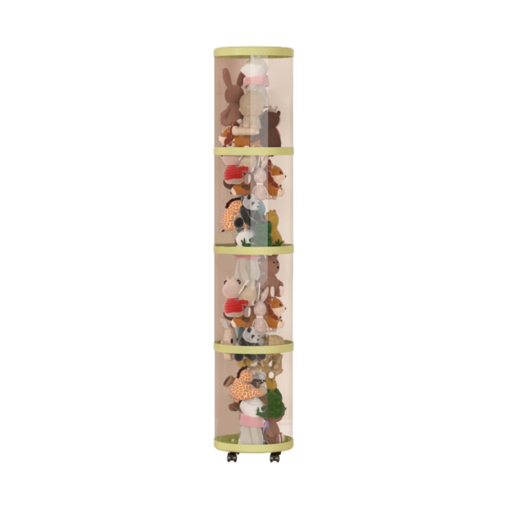 Stuffed Animal Storage Tube with Clear Vertical Design for Nursery Closet Playroom 27x136cm