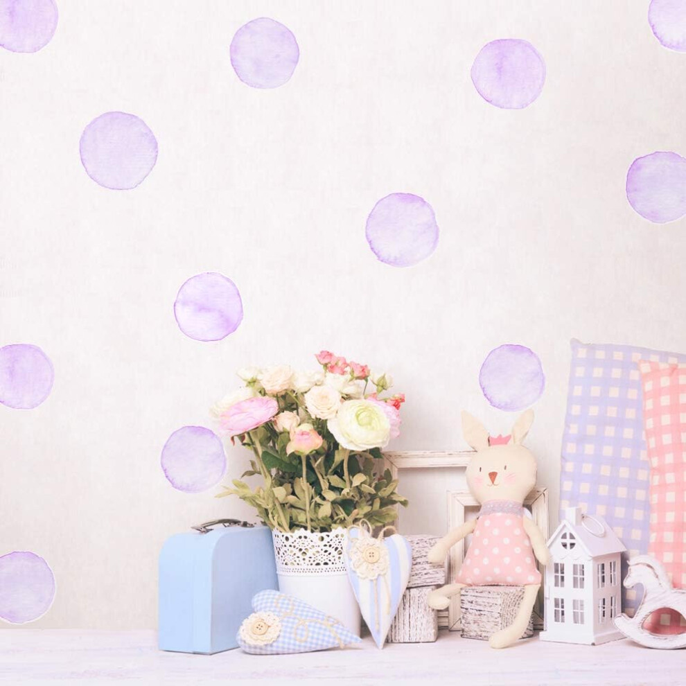 Matte Finish Polka Dot Wall Decals, Perfect For Room Makeovers, Enhance Your Kids Space Decoration With High-Quality Self-Adhesive Decals Made In The