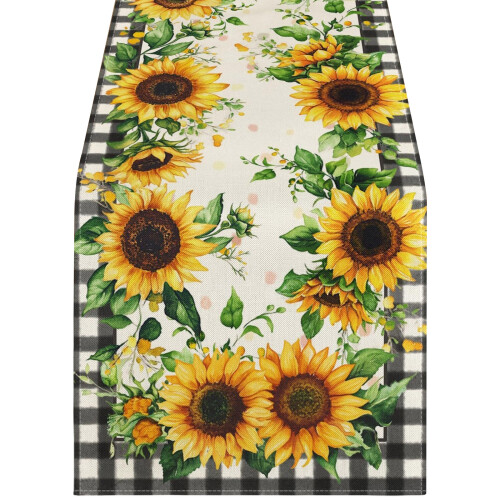 Polyester Table Cover Florals Designs Home Kitchen-Style 1