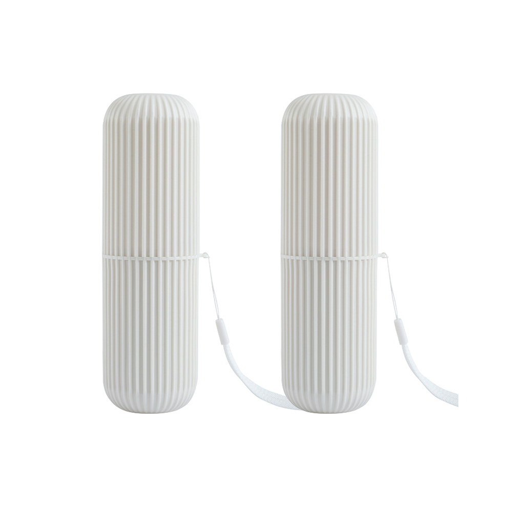 Convenient Carry-On: Protective Toothbrush Holder, Lightweight & Durable, Your Ideal Companion For Travel, Camping, And Business Trips (2 Packs)