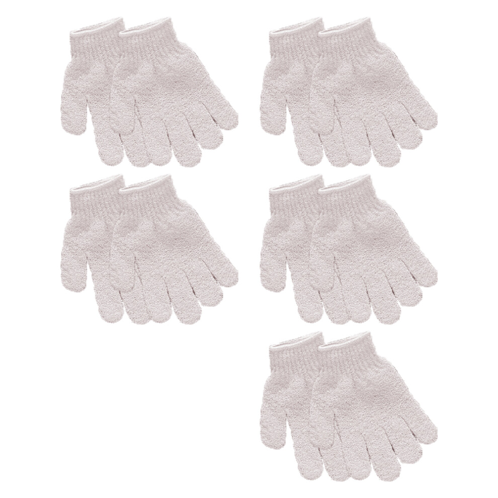 Revitalizing Exfoliating Gloves For Deep Exfoliation, Universal Fit Body Scrubber Bath Gloves, 100% Nylon Exfoliate Sponge Loofah Washcloth Mitt Men W