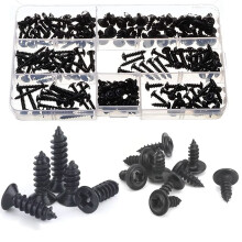 Innovative Screw Solution, Truss Head Self Tapping Screws, Polypropylene Case Included, Alloy Steel for Durability, 210-Pack for All Your Fixtures