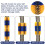 Massage and grooming horse brushes  blue 3