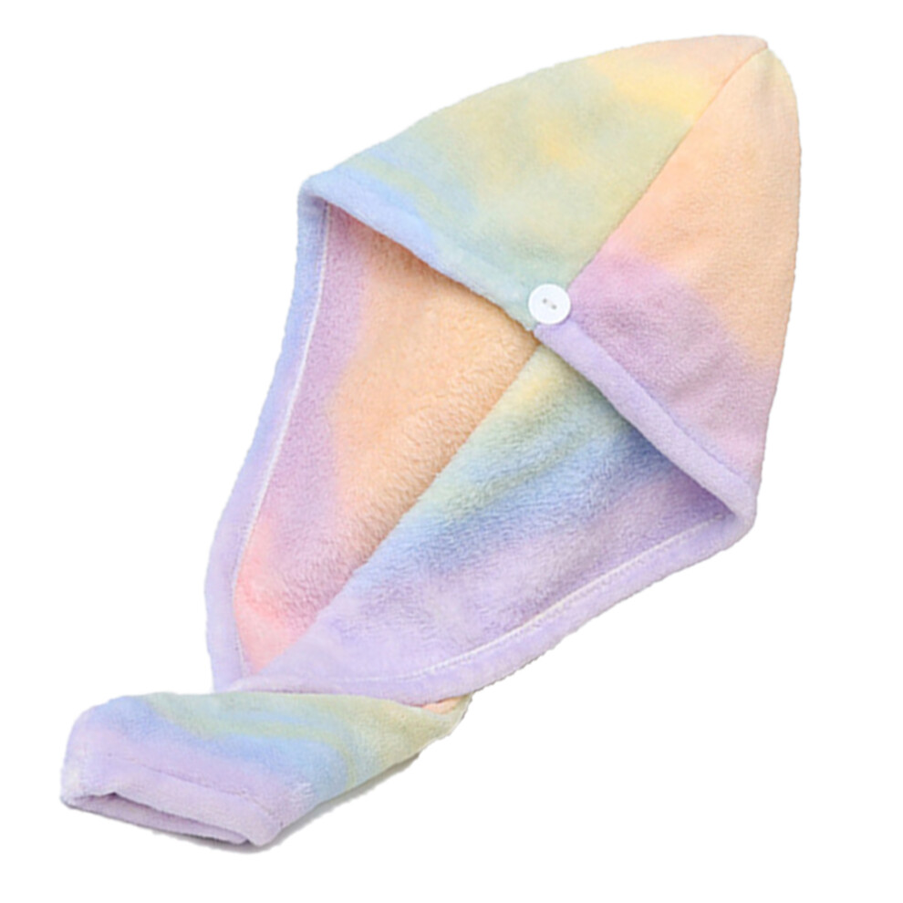 Unisex Microfiber Hair Turban For All Hair Types, Quickly Dry Super Absorbent Soft & Ultra Lightweight Hair Drying Wrap With Button And Elastic Loop For