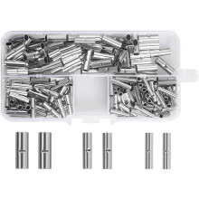 Conjunto de terminais de crimpagem para fios não isolados, cobre eletrolítico recozido, 22-18 AWG, 16-14 AWG, 12-10 AWG. Kit de conectores de
