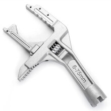 Adjustable stainless steel wrench, 6–75 mm, shorthandle universal wrench, aluminum alloy, large opening
