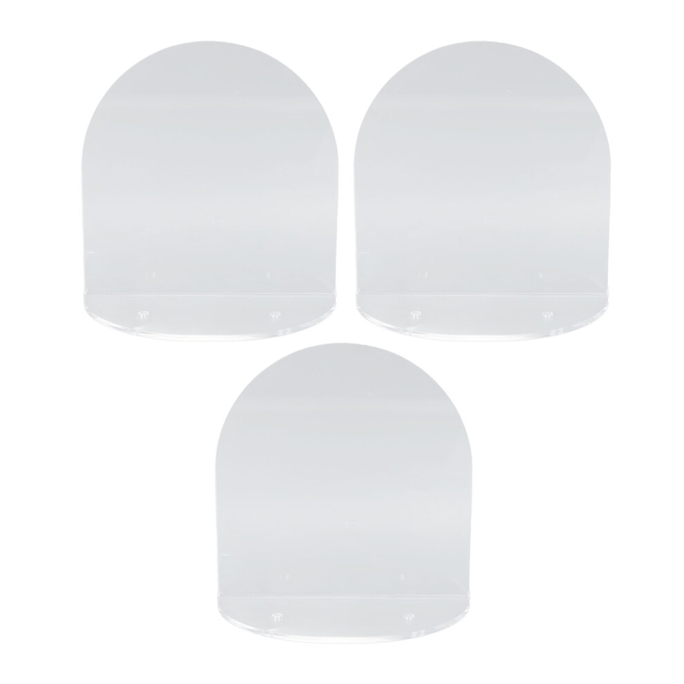 Acrylic Wall Shelves 3pcs Waterproof Floating Mounts for Speakers & Clocks