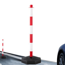 Traffic Warning Pile Movable Delineator Post With Reflective Crossing Sign, Adjustable Safety Column