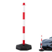 Adjustable Reflective Traffic Warning Post with Water Fill Base for Road Construction Safety