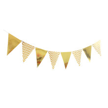 Fanion triangulaire suspendu, ornement pour adultes,-Or