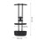 Quick Release PP Plastic Bow Arrow Holder for 5 Arrows, 12.6x13.8x34cm 2