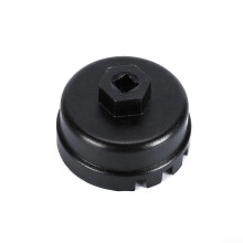 Oil Filter Wrench 64mm 14 Flute for Toyota, Durable Aluminum Alloy with Anodized Black Finish