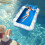 Pool Float Inflatable Water Hammock with Cup Holder for Backyard Beach Lake 3