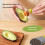 Avocado Fruit Scooper and Slicer 3 in 1 Multipurpose Tool with 7