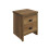 Boston 2 Drawer Bedside Table Knotty Oak Cabinet 3