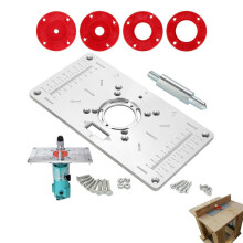 Router Insert Plate Kit for Woodworking Aluminum Plate, Cutting Machine