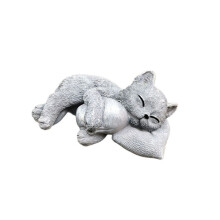 Weatherproof Kitten Memorial Sculpture Handcrafted Loving Memory