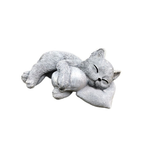 Weatherproof Kitten Memorial Sculpture Handcrafted Loving Memory