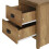 Boston 2 Drawer Bedside Table Knotty Oak Cabinet 4