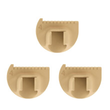 3Pcs Quilting Ruler Finger Measuring Ruler Patchwork-brown 4cm