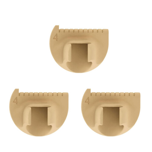 3Pcs Quilting Ruler Finger Measuring Ruler Patchwork-brown 4cm