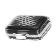 Boîte à pilules hebdomadaire Durable ABS + PP, organisateur-Noir